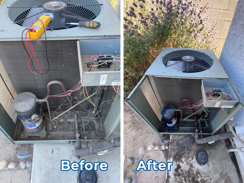 Before &amp; After Pics of AC Cleaning &amp; Maintenance